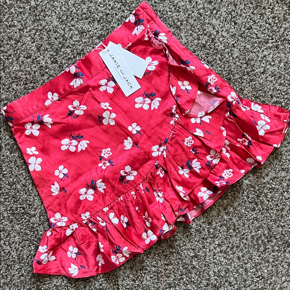 Janie and Jack Floral Mini Skirt